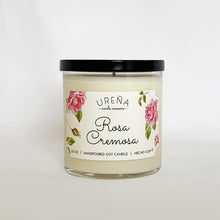 Load image into Gallery viewer, Rosa Cremosa • Rose Petal Gelato • Handmade Soy Candle • 8.5oz