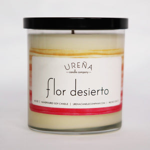 Flor Desierto • Cactus Flower & Jade • Handmade Soy Candle • 8.5oz