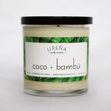 Load image into Gallery viewer, Coco + Bambú • Coconut &amp; Bamboo • Handmade Soy Candle • 8.5oz