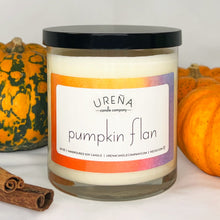 Load image into Gallery viewer, Pumpkin Flan • Pumpkin Souffle • Handmade Soy Candle • 8.5oz