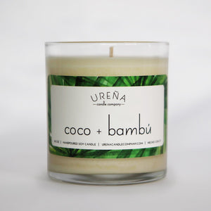 Coco + Bambú • Coconut & Bamboo • Handmade Soy Candle • 8.5oz