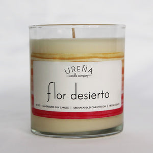 Flor Desierto • Cactus Flower & Jade • Handmade Soy Candle • 8.5oz