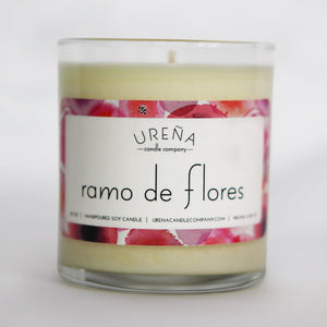 Ramo de Flores • Gardenia Tuberose • Handmade Soy Candle • 8.5oz