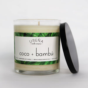 Coco + Bambú • Coconut & Bamboo • Handmade Soy Candle • 8.5oz