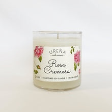 Load image into Gallery viewer, Rosa Cremosa • Rose Petal Gelato • Handmade Soy Candle • 8.5oz