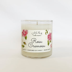 Rosa Cremosa • Rose Petal Gelato • Handmade Soy Candle • 8.5oz