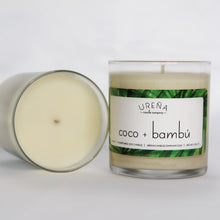 Load image into Gallery viewer, Coco + Bambú • Coconut &amp; Bamboo • Handmade Soy Candle • 8.5oz