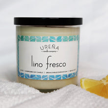 Load image into Gallery viewer, Lino Fresco • Fresh Linen • Handmade Soy Candle • 8.5oz