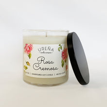 Load image into Gallery viewer, Rosa Cremosa • Rose Petal Gelato • Handmade Soy Candle • 8.5oz