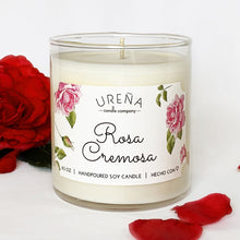 Load image into Gallery viewer, Rosa Cremosa • Rose Petal Gelato • Handmade Soy Candle • 8.5oz