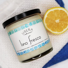 Load image into Gallery viewer, Lino Fresco • Fresh Linen • Handmade Soy Candle • 8.5oz