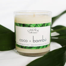 Load image into Gallery viewer, Coco + Bambú • Coconut &amp; Bamboo • Handmade Soy Candle • 8.5oz